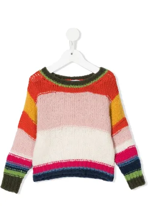 MONNALISA Pull en laine mélangée à rayures