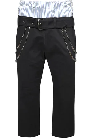 Bluemarble Pantalon court à ceinture double