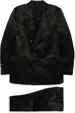 Tom Ford Costume rayé à boutonnière croisée