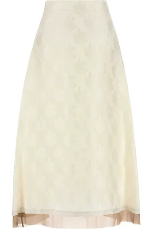 Fendi Jupe mi-longue à motif en jacquard
