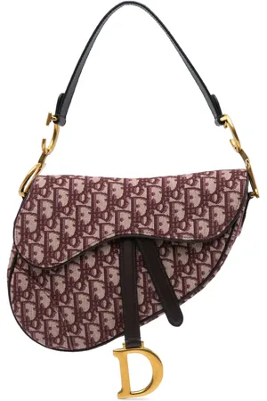 Dior Sac porté épaule Saddle en toile Oblique (2019)