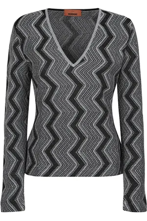 Missoni Pull métallisé à motif zigzag