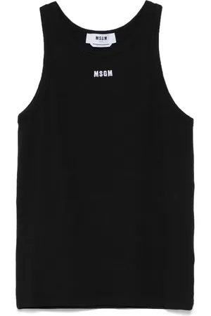 Msgm Débardeur à logo brodé
