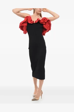 Alexander McQueen Robe hybrid à volants