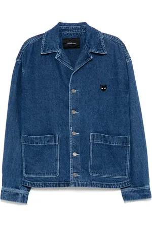 SONGZIO Veste en jean à col ouvert
