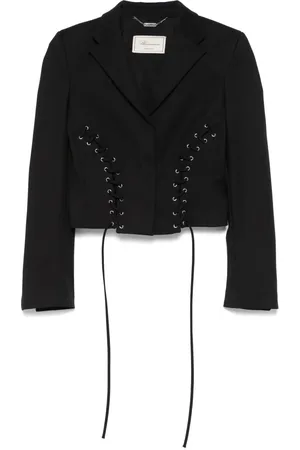 BLUMARINE Veste à détails lacés et poches à rabat