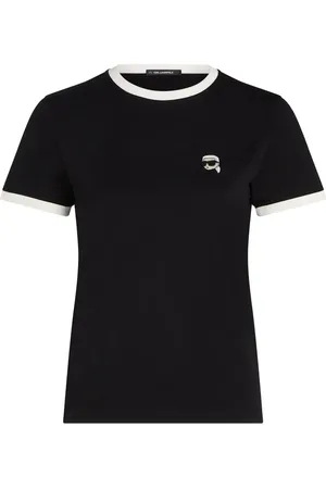 Karl Lagerfeld T-shirt Ikon à bords contrastants