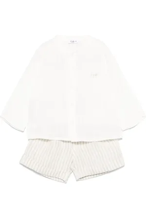Il gufo Ensemble-short en lin