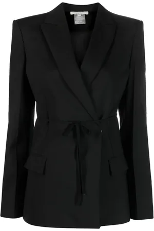 Nensi Dojaka Blazer croisé à taille ceinturée