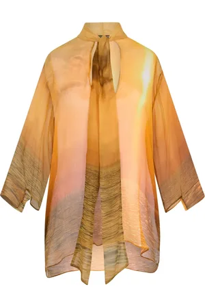 Roberto Cavalli Blouse en soie à imprimé graphique