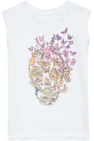 Zadig & Voltaire Haut sans manches Patti à motif tête de mort