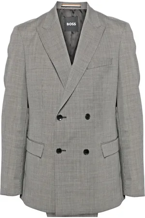 HUGO BOSS Costume en laine à veste croisée
