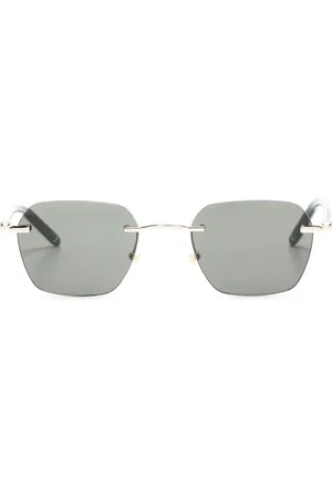 Montblanc Lunettes de soleil carrées à design sans monture