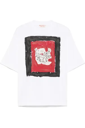 Marni T-shirt à imprimé bébé faon