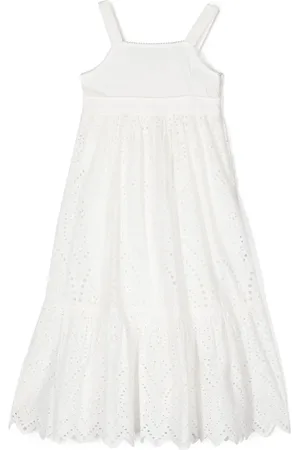 Twin-Set Robe en coton à détails brodés