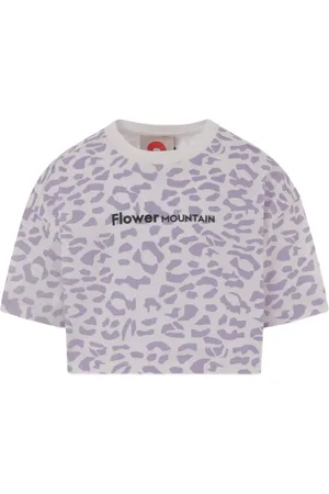 Flower Mountain T-shirt à imprimé léopard