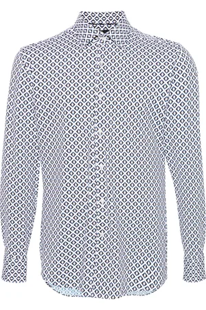 HUGO BOSS Chemise à motif géométrique