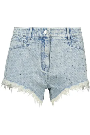 IRO Short en jean à effet usé