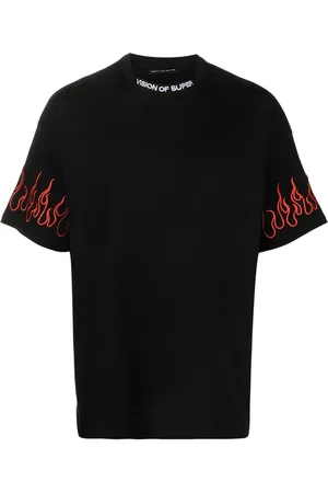 Vision Of Super T-shirt à flammes brodées