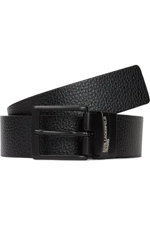 Karl Lagerfeld Ceinture en cuir à design réversible