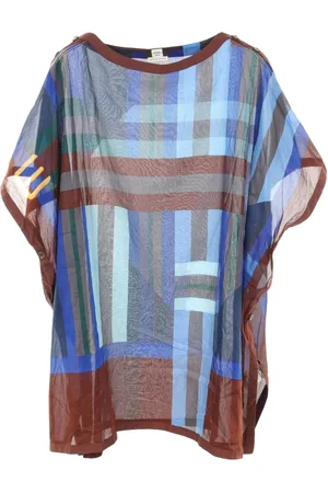 Hermès Blouse à imprimé géométrique (années 2000)