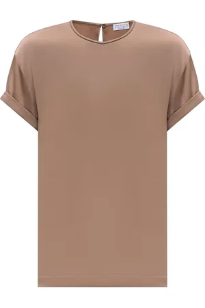 Brunello Cucinelli Blouse en soie mélangée