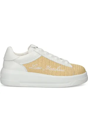 Moschino Baskets à logo brodé