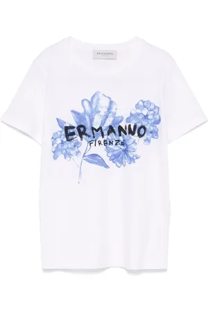 Ermanno Firenze T-shirt à ornements en cristal