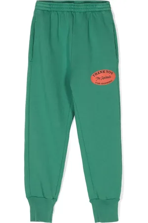 The Animals Observatory Pantalon de jogging à texte imprimé