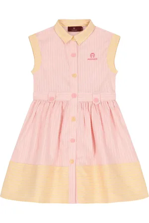 Aigner Robe rayée à logo brodé
