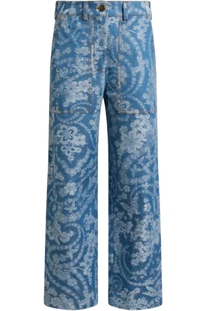 Etro Pantalon à motif en jacquard
