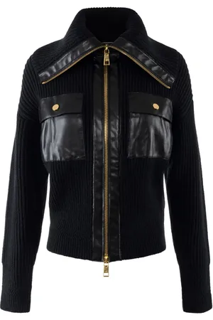 Elisabetta Franchi Cardigan Fisherman à fermeture zippée