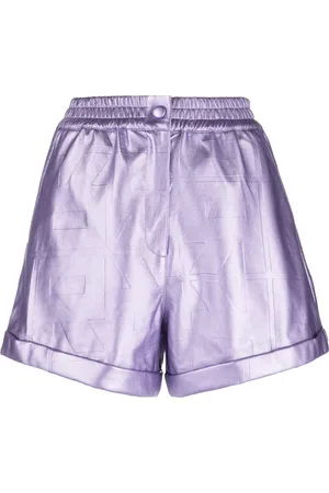 ROTATE Short métallisé Belina à logo embossé