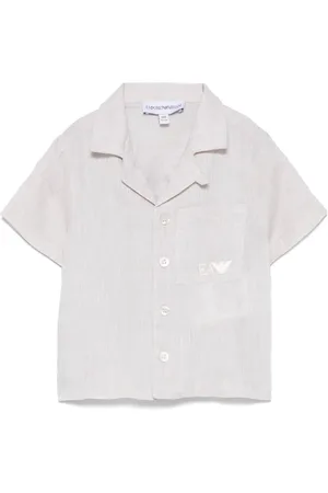 Emporio Armani Chemise à logo brodé