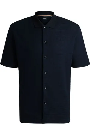 HUGO BOSS Chemise en maille gaufrée