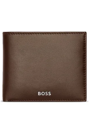 HUGO BOSS Portefeuille en cuir à logo imprimé