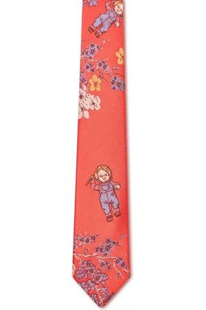 GCDS Cravate Chuncky à motif en jacquard