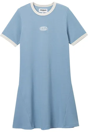 Chocoolate Robe-t-shirt à détails contrastants