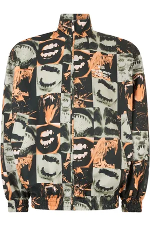 GCDS Veste oversize à imprimé Lips