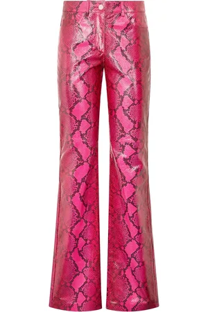 Roberto Cavalli Pantalon évasé à imprimé peau de serpent
