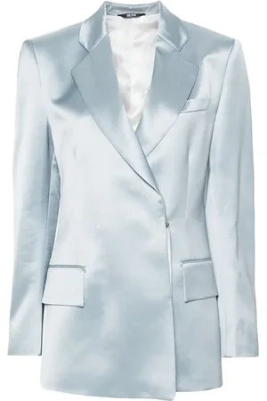 GCDS Blazer en satin à coupe droite