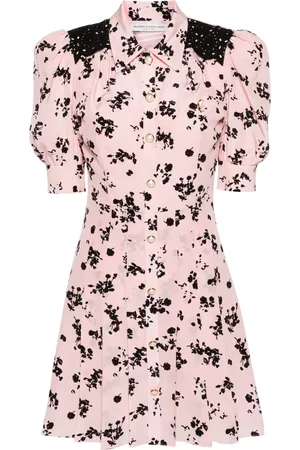 Alessandra Rich Robe plissée à fleurs
