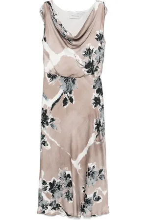 Ermanno Firenze Robe mi-longue à fleurs