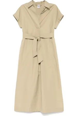 Aspesi Robe mi-longue à taille ceinturée
