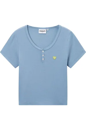 Chocoolate T-shirt en maille fine nervurée