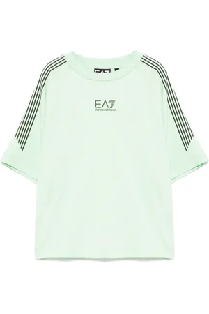 EA7 T-shirt en coton à logo imprimé