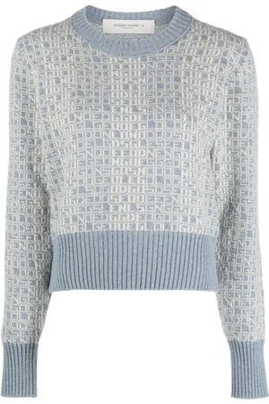 Golden Goose Pull en maille à logo intarsia
