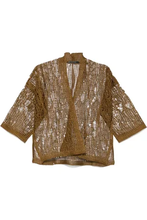PIERANTONIO GASPARI Cardigan en maille ajouré