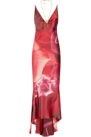Roberto Cavalli Robe mi-longue à imprimé abstrait