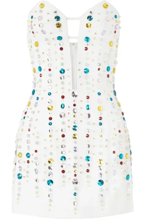 GENNY Robe courte à ornements en cristal
